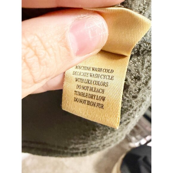 True Gift Mens Pebble Pile Pullover Sweatshirt Fuzzy 1/2 Zip Cocoa Brown XL - Picture 6 of 8